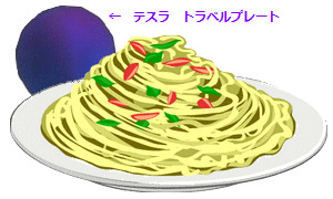 外食も、 テスラトラベルプレートを あてながら